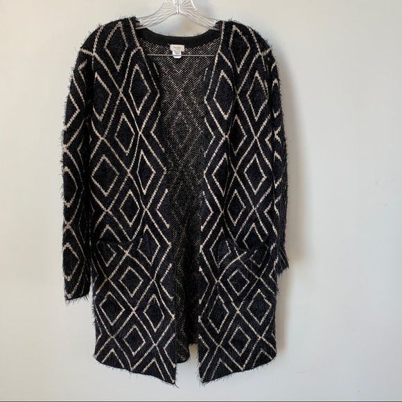 Hoss Intropia Geoplay Black & Cream Cardigan Size XS - Picture 1 of 8